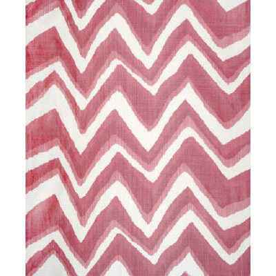 Br797851400 Chevron Bar Silk Warp Print Berry Brunschwig Fils Fabric
