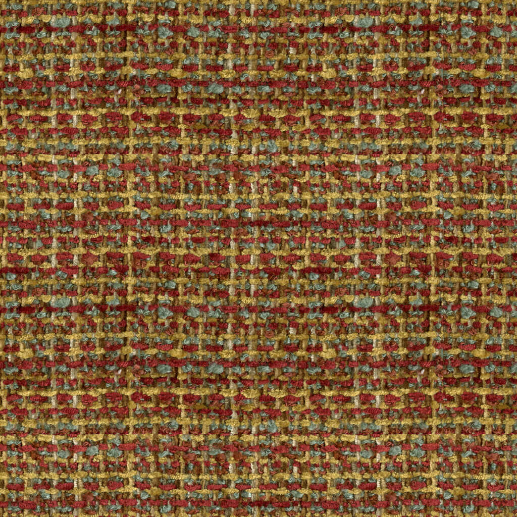 Boucle Texture - Red/Gold - BRUNSCHWIG & FILS Fabric