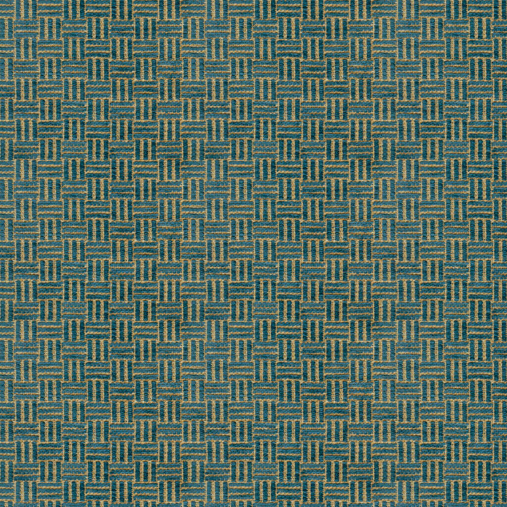 Reed Texture - Oxford Blue - BRUNSCHWIG & FILS Fabric