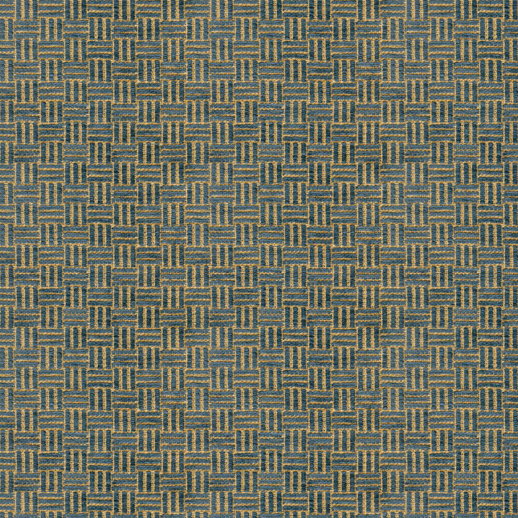 Reed Texture - Indigo - BRUNSCHWIG & FILS Fabric