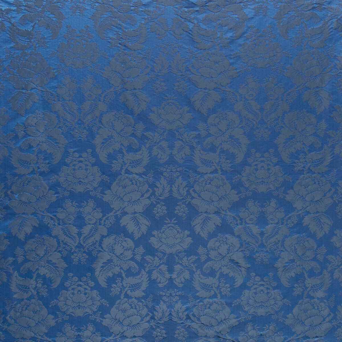 Br81035550 Moulins Damask Ocean Brunschwig Fils Fabric - BRUNSCHWIG & FILS Fabric