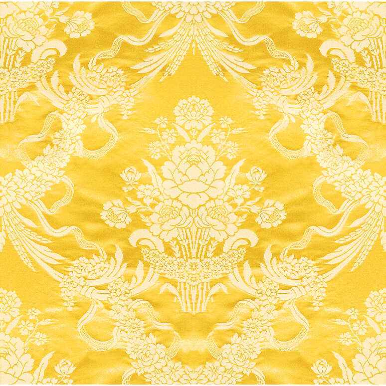 Br81036d0 Charlieu Lampas Jaune Ivoire Brunschwig Fils Fabric