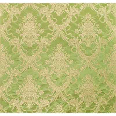 Br81036m0 Charlieu Lampas Vert Ivoire Brunschwig Fils Fabric - BRUNSCHWIG & FILS Fabric