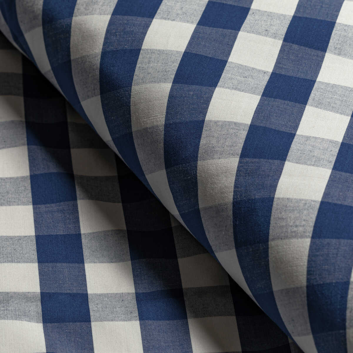 Carsten Check - Navy - BRUNSCHWIG & FILS Fabric