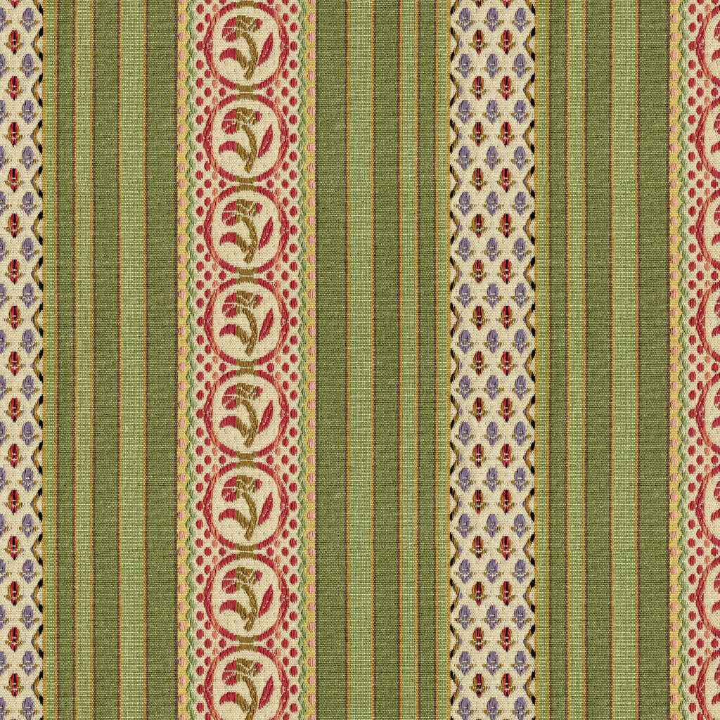Br893544660 Rayure Fleurette Willow Brunschwig Fils Fabric