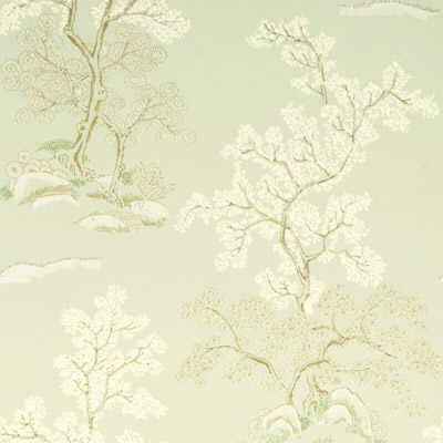 Bw4500160 Oriental Tree Pale Aqua G P J Baker Wallpaper - G P & J BAKER Wallpaper