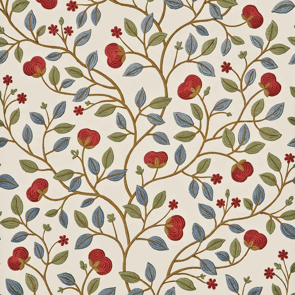Bw4502540 Medlar Blue Red G P J Baker Wallpaper - G P & J BAKER Wallpaper