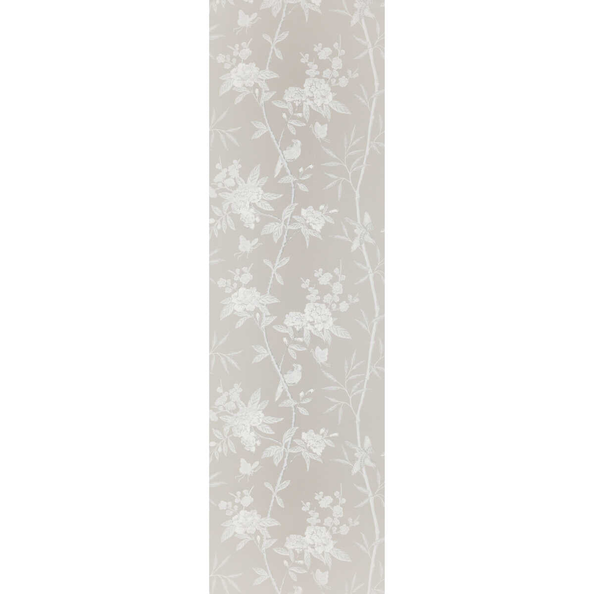 Peony & Blossom - Soft Grey - G P & J BAKER Wallpaper