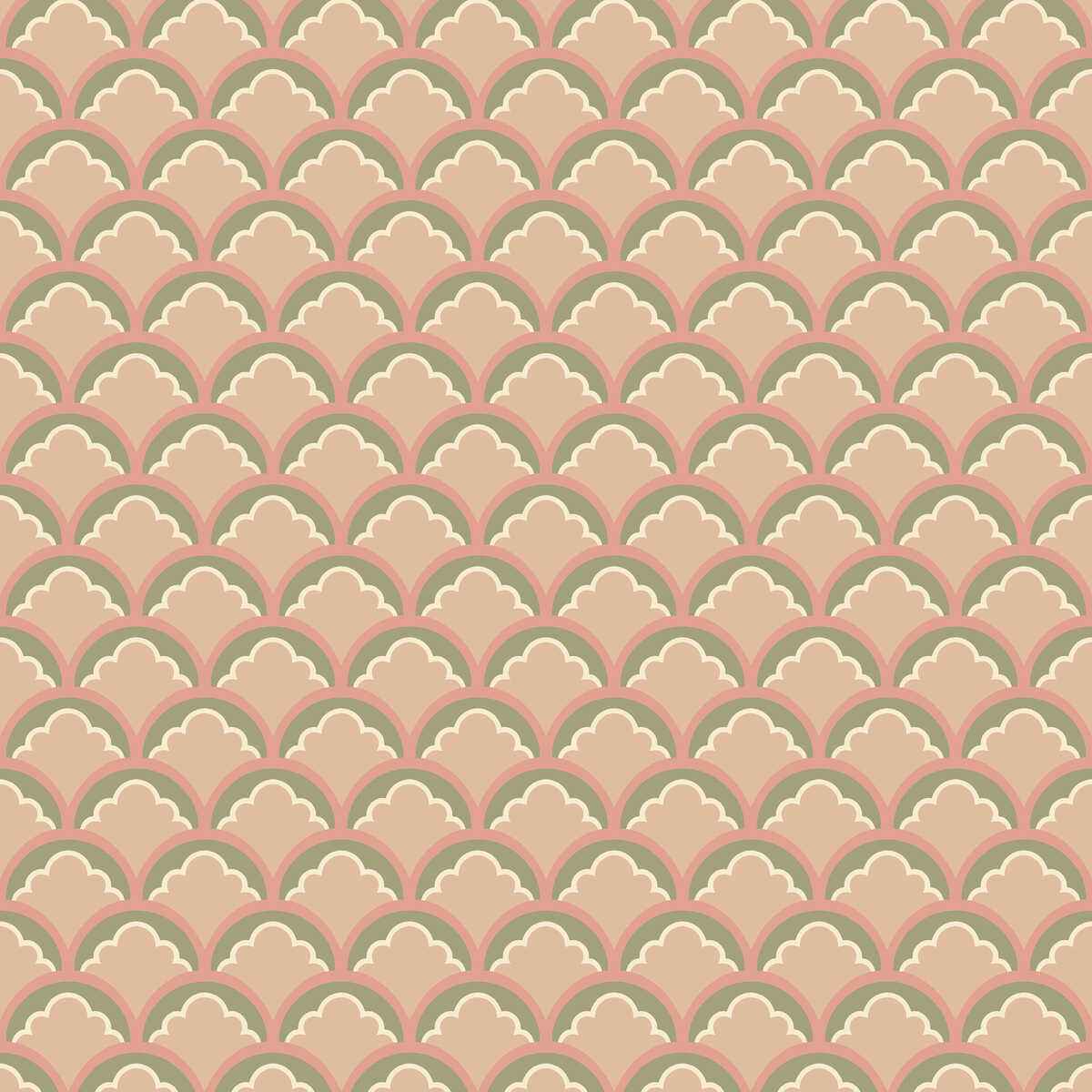 Bw4509920 Mount Temple Small Blush Green G P J Baker Wallpaper