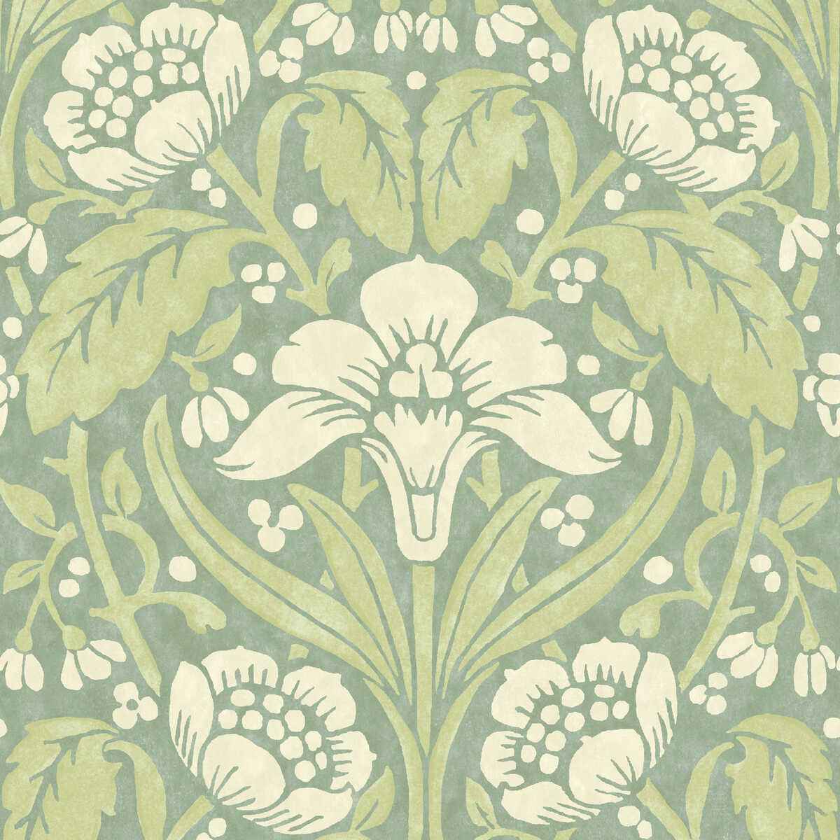 Bw4510130 Iris Meadow Aqua Green G P J Baker Wallpaper - G P & J BAKER Wallpaper