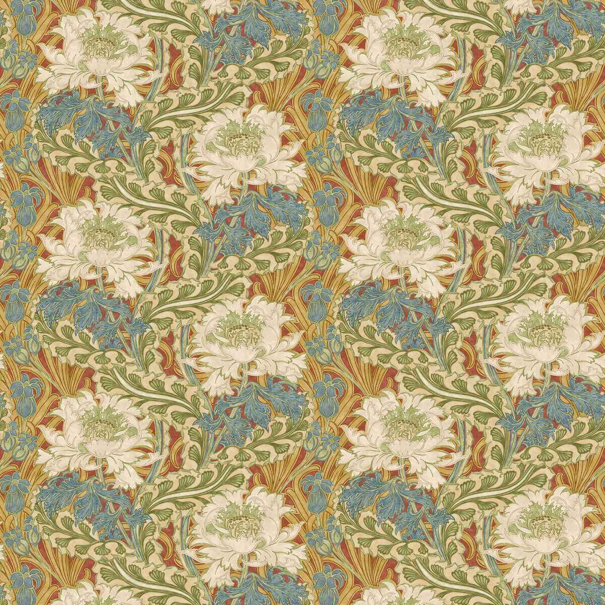 Bw4510510 Brantwood Red Green G P J Baker Wallpaper