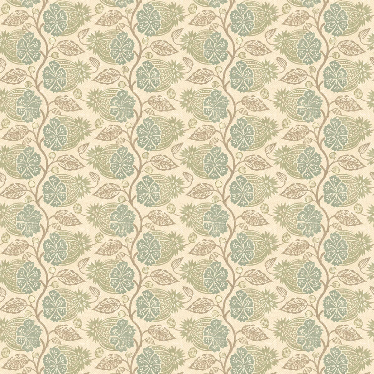Calcot - Aqua - G P & J BAKER Wallpaper
