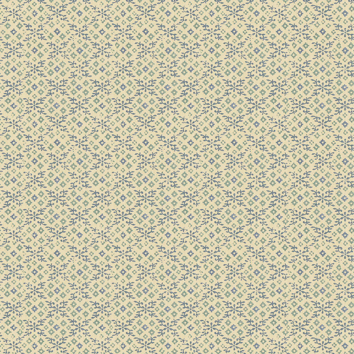 Grantly - Blue - G P & J BAKER Wallpaper