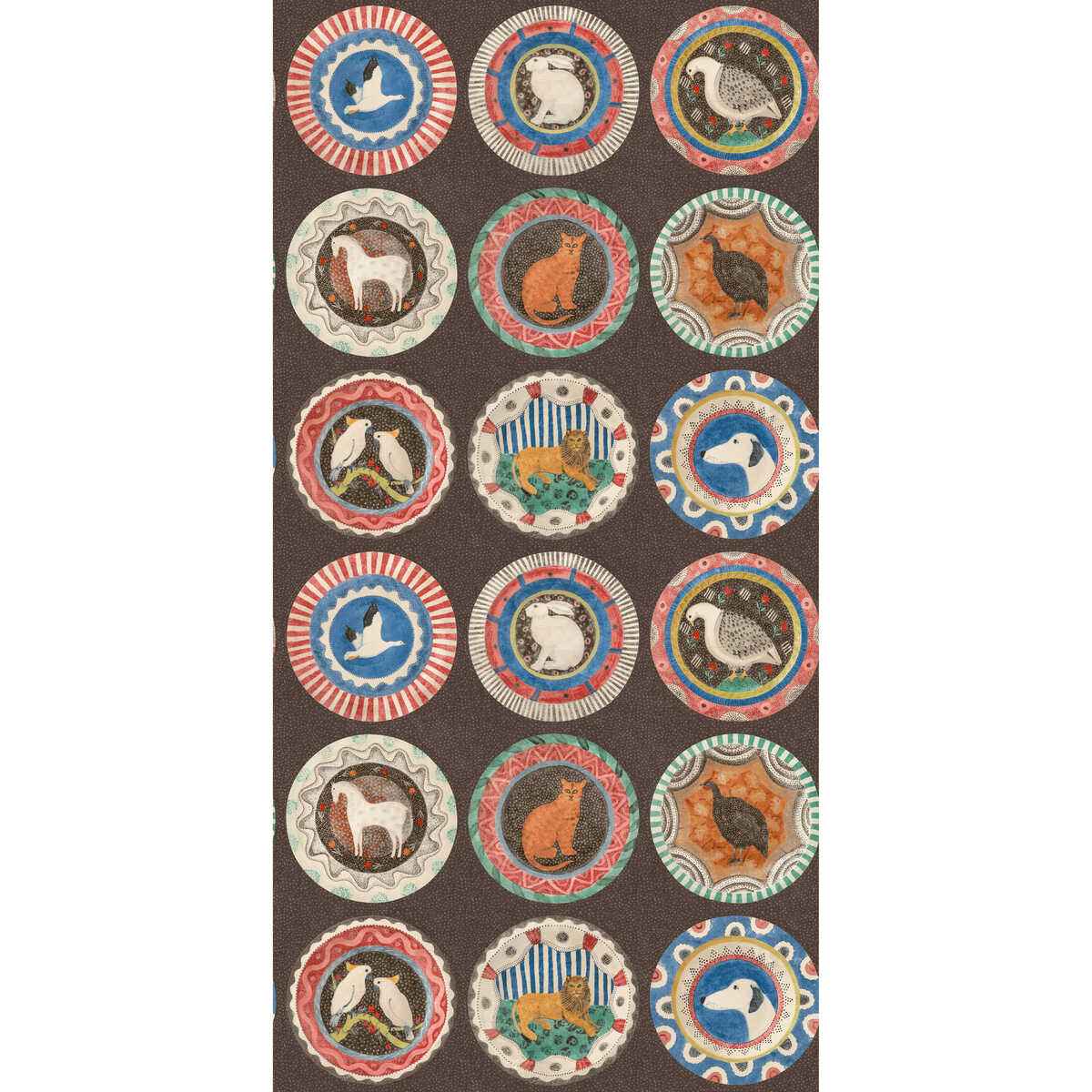 Bw4512620 Robina S Dinner Party Cocoa G P J Baker Wallpaper - G P & J BAKER Wallpaper