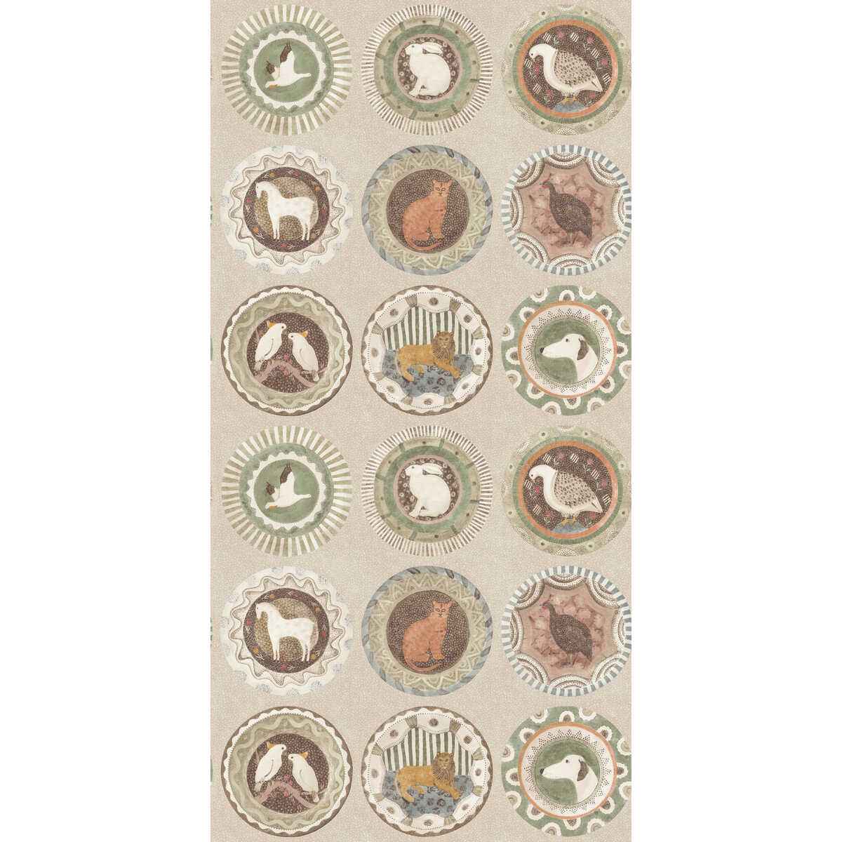 Bw4512660 Robina S Dinner Party Sage G P J Baker Wallpaper