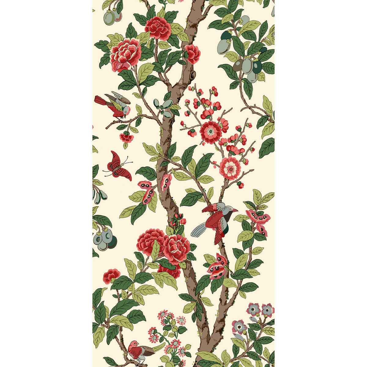 Bw4512950 Eldon Red Green G P J Baker Wallpaper