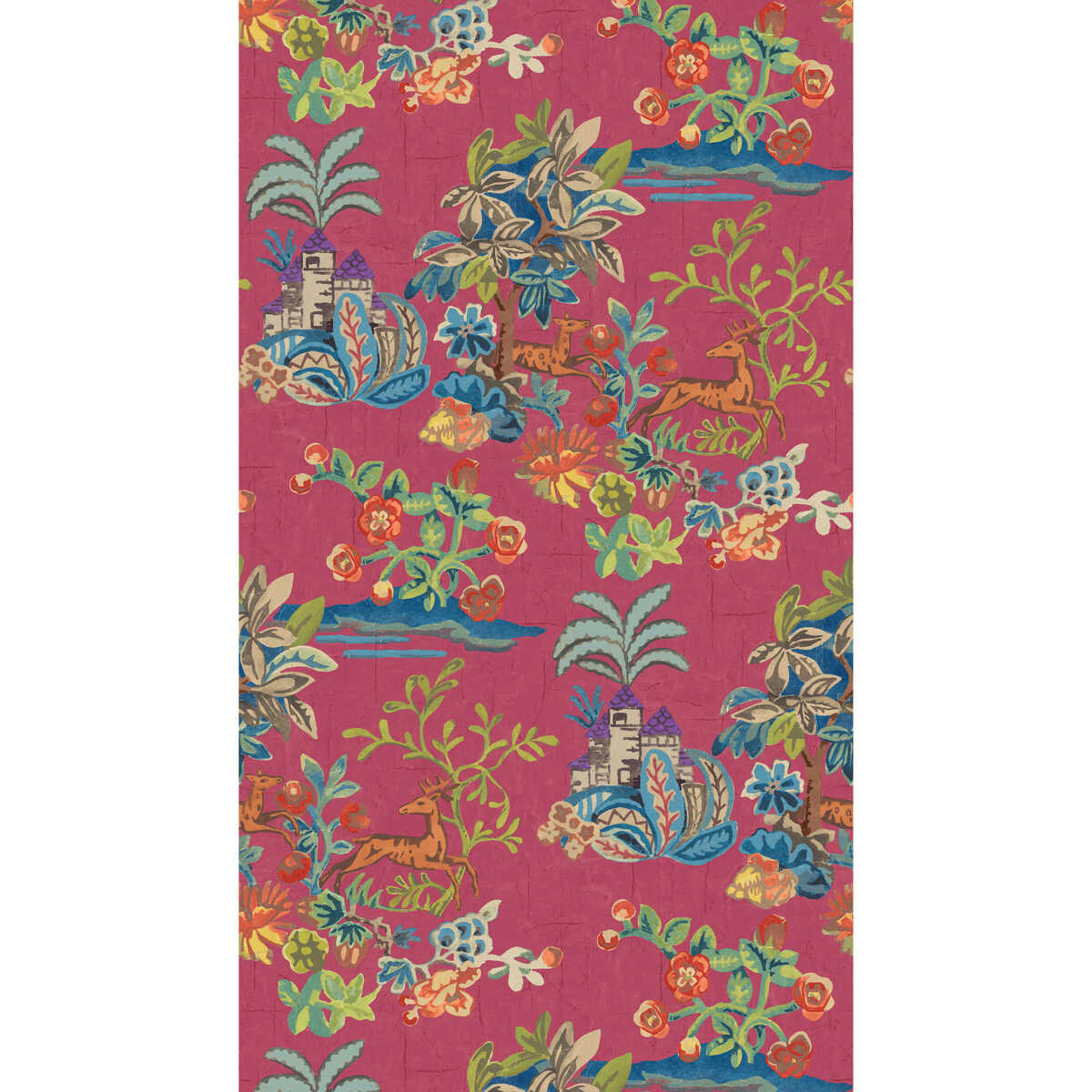 Knight'S Tale - Fuchsia - G P & J BAKER Wallpaper