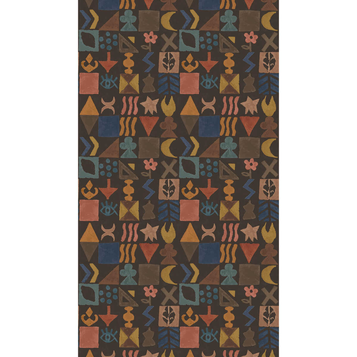 Potato Print - Chocolate - G P & J BAKER Wallpaper