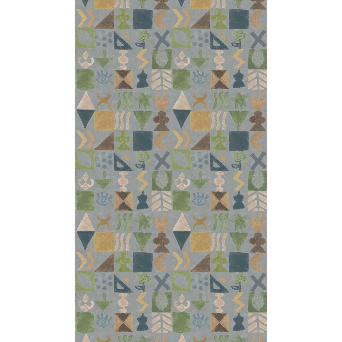Potato Print - Blue