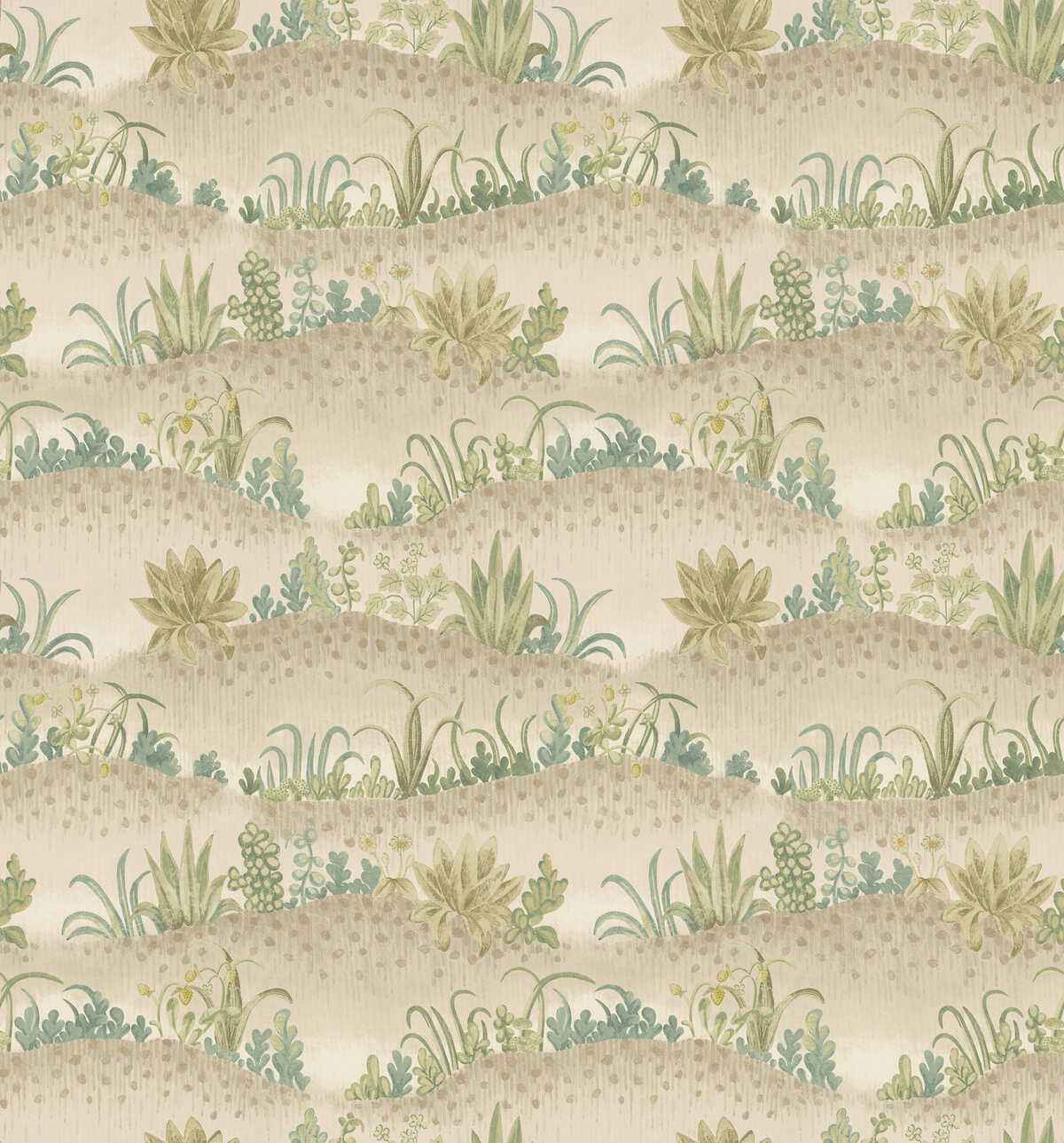 Bw4514520 Garden Tapestry Soft Blue Green G P J Baker Wallpaper