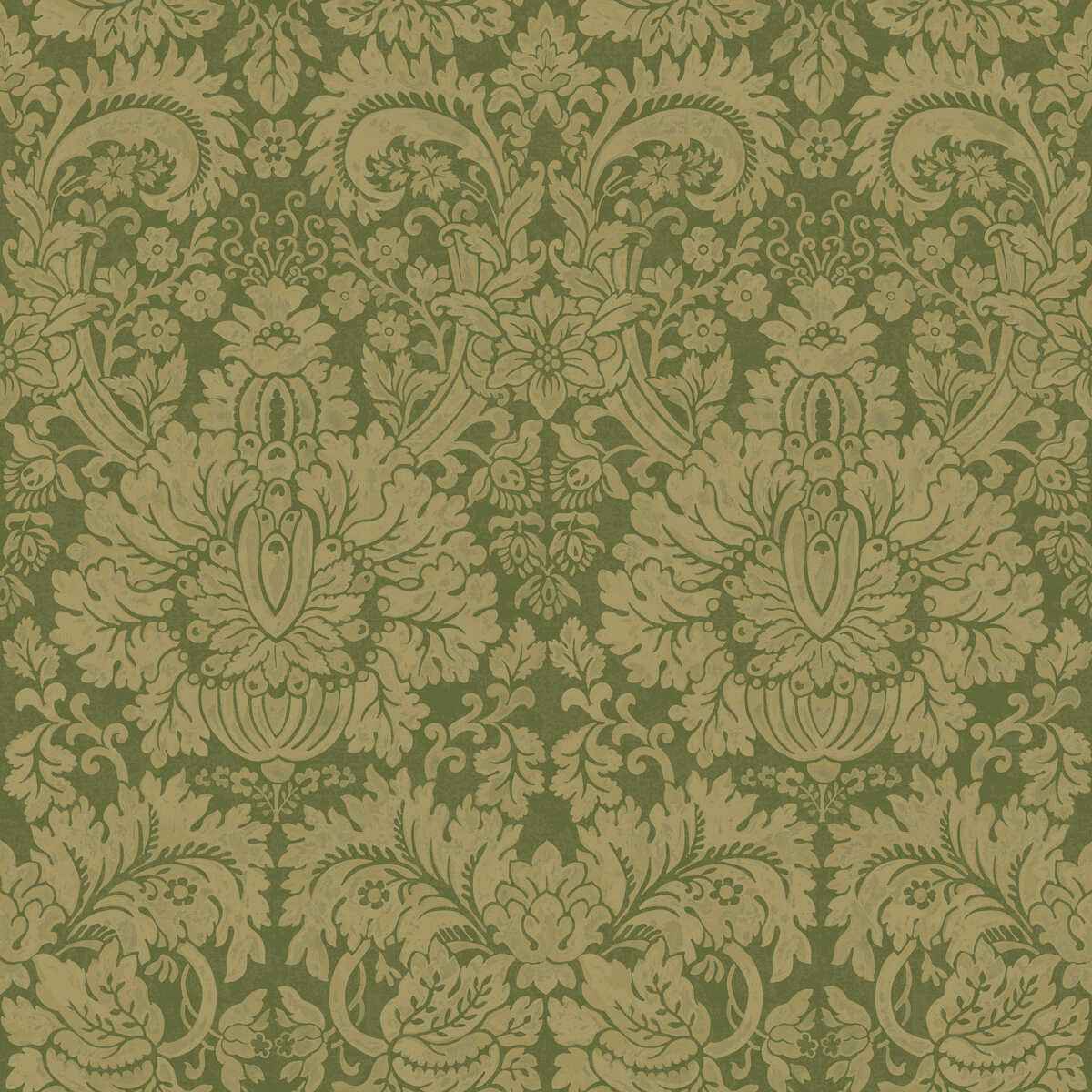Bw4514610 Queen S Damask Royal Green G P J Baker Wallpaper