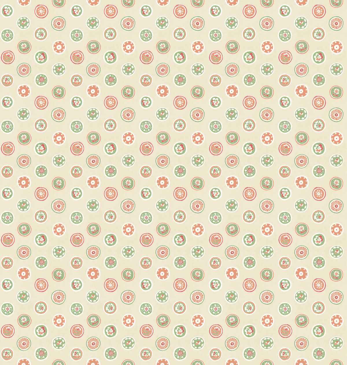 Bw4514730 Court Buttons Pink Green G P J Baker Wallpaper - G P & J BAKER Wallpaper