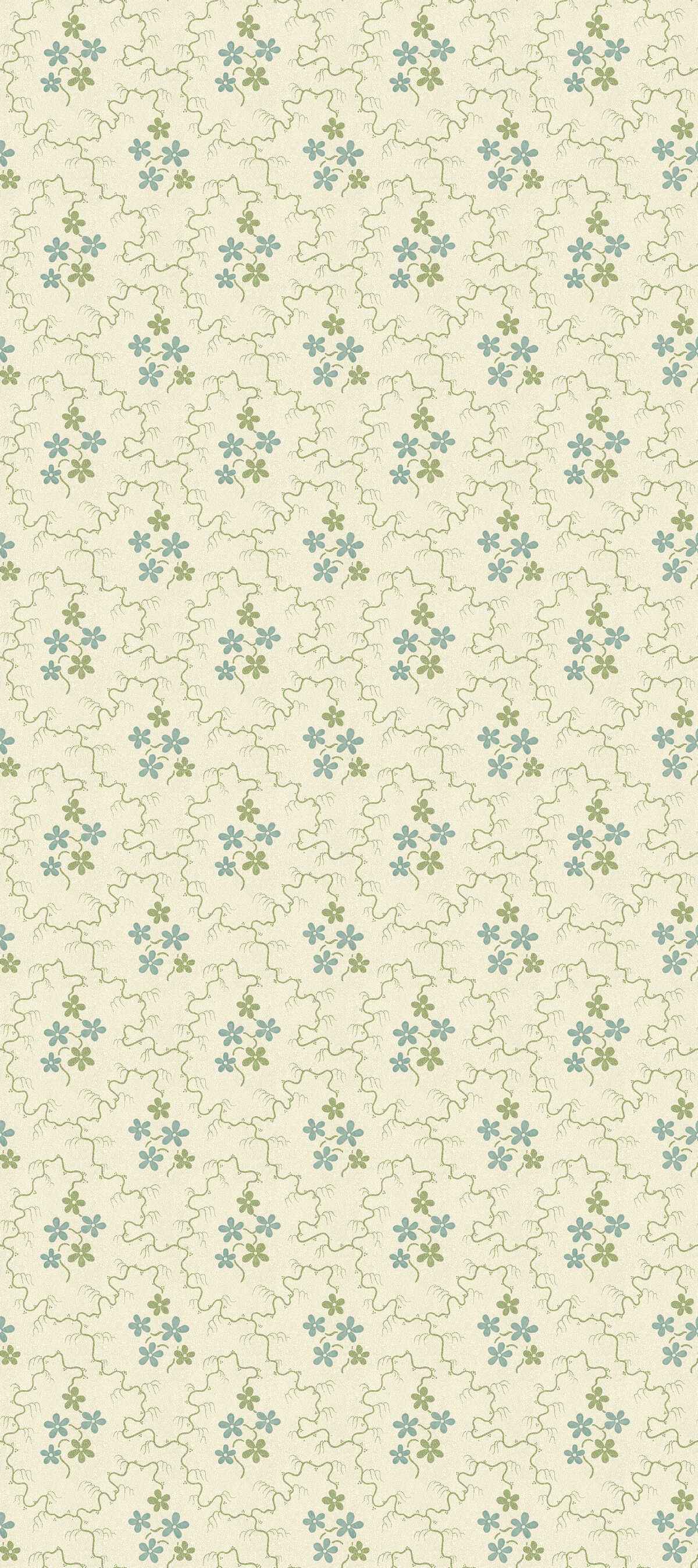 Bw4515220 Posy Green Aqua G P J Baker Wallpaper