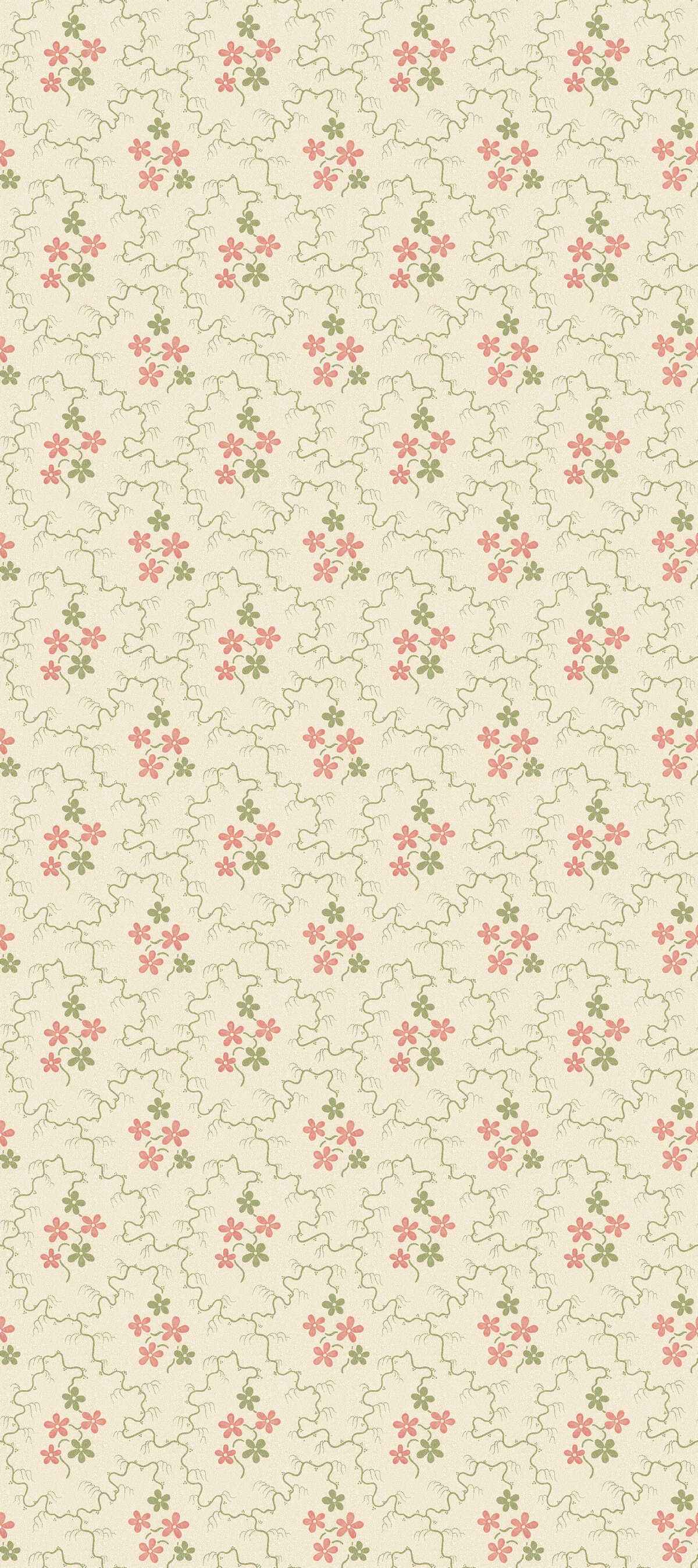 Bw4515230 Posy Green Red G P J Baker Wallpaper