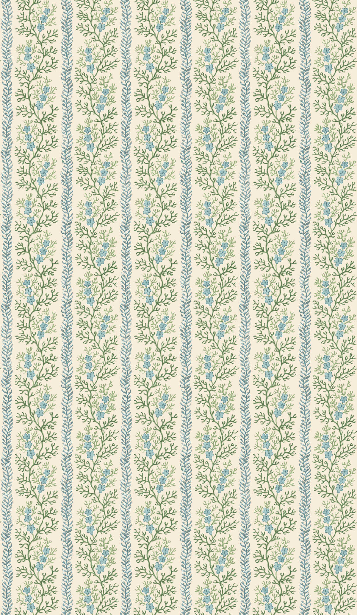 Symington - Blue - G P & J BAKER Wallpaper