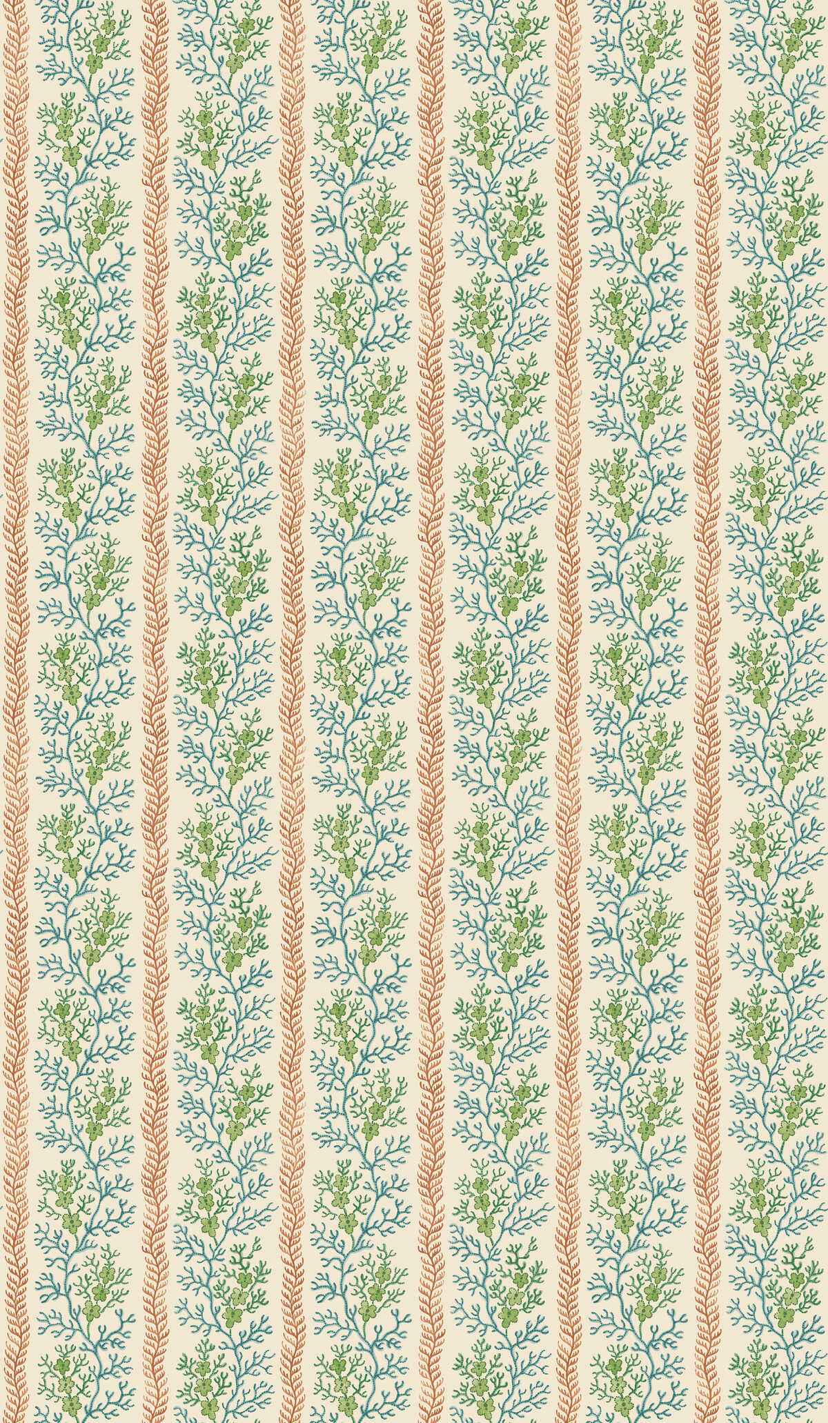 Bw4515820 Symington Teal Red G P J Baker Wallpaper