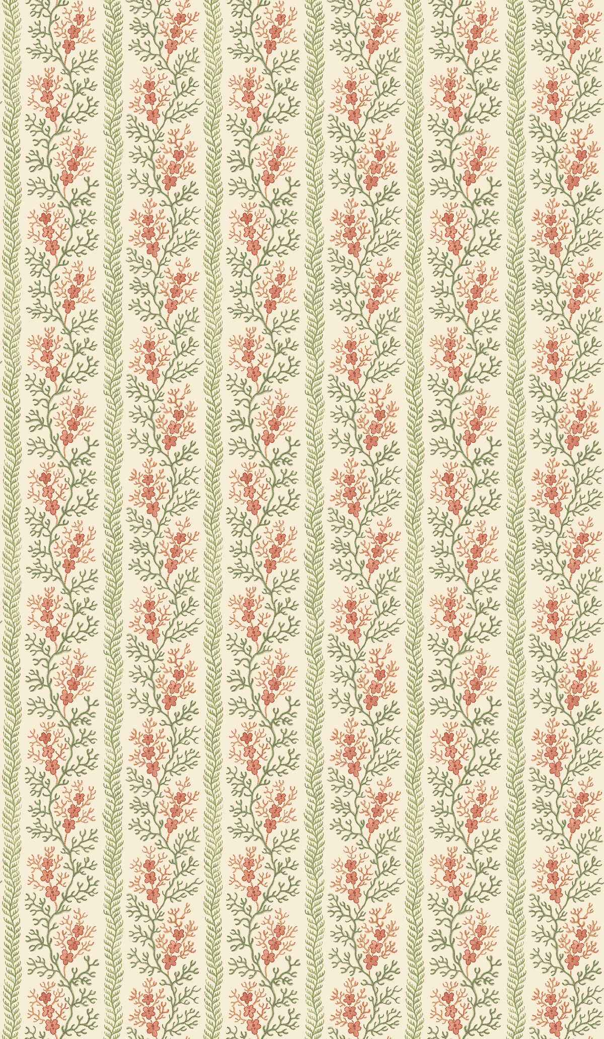 Bw4515850 Symington Green Red G P J Baker Wallpaper - G P & J BAKER Wallpaper