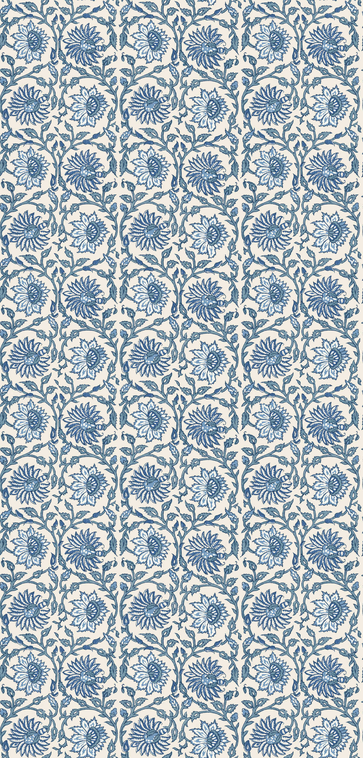 Cecily - Indigo - G P & J BAKER Wallpaper