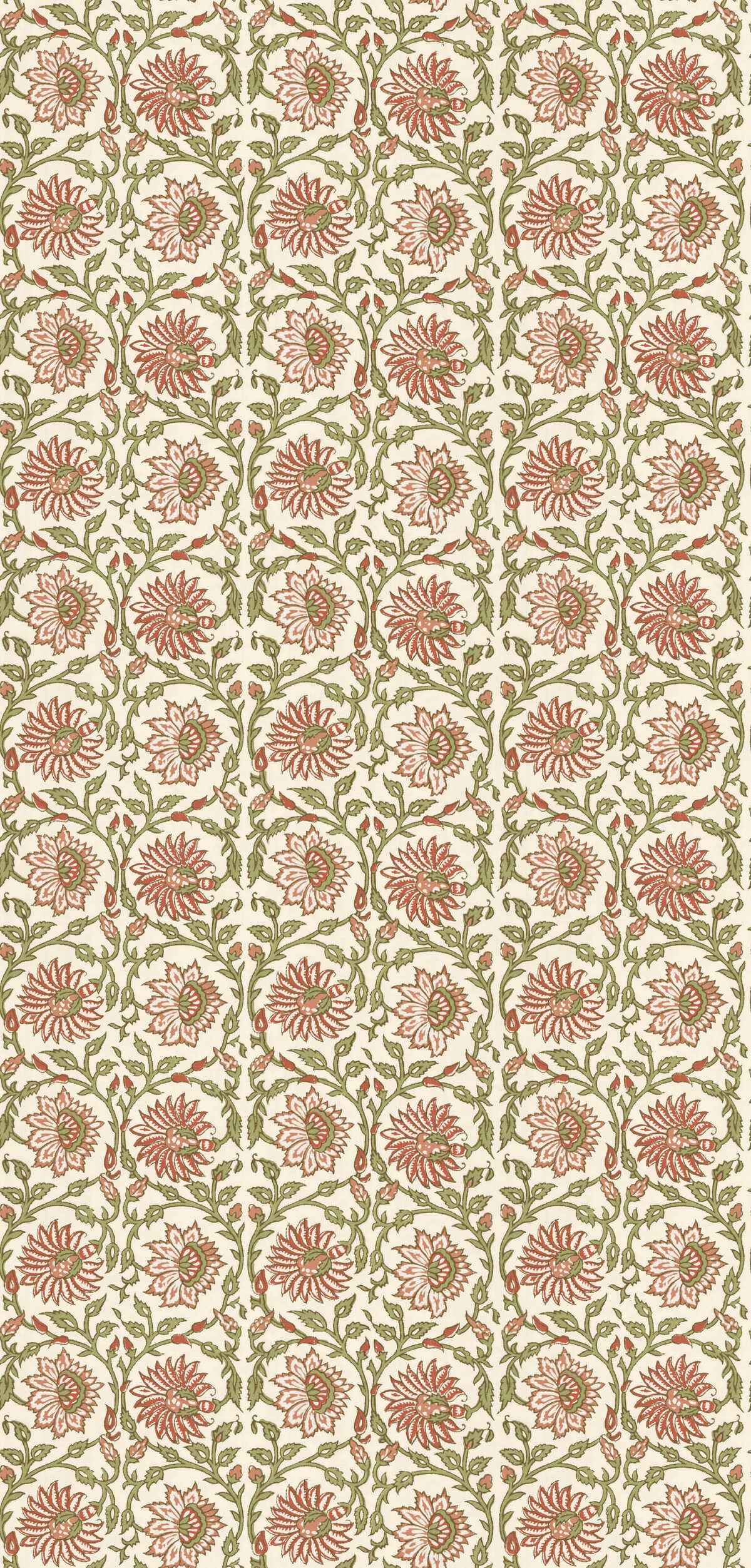 Bw4515930 Cecily Red Green G P J Baker Wallpaper - G P & J BAKER Wallpaper