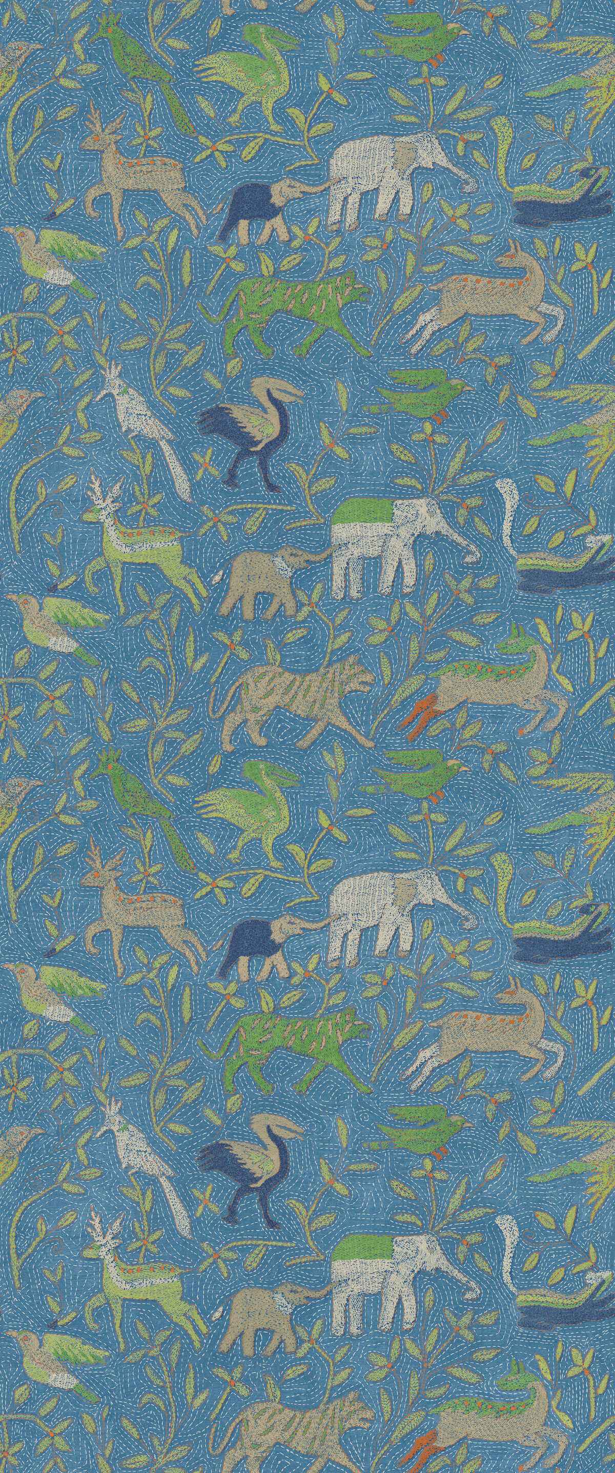 Bw4516620 Noah S Ark Blue G P J Baker Wallpaper