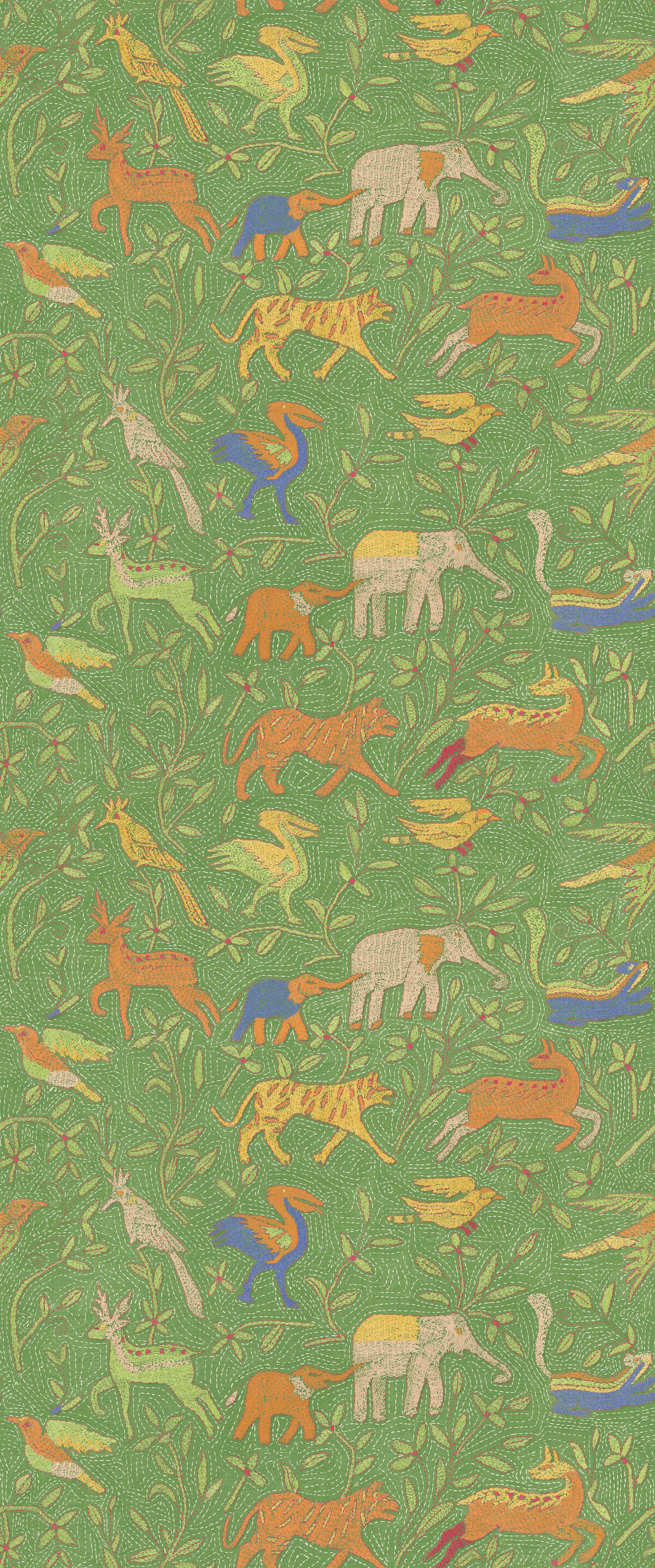 Noah'S Ark - Green - G P & J BAKER Wallpaper