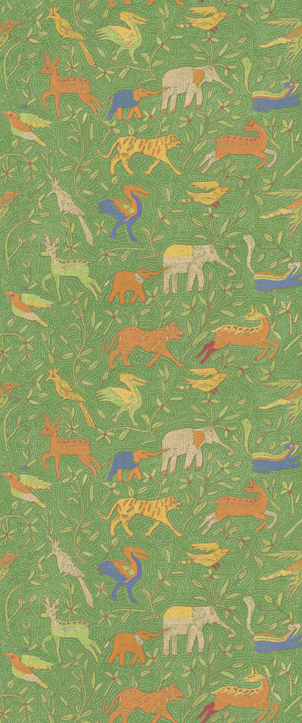Bw4516630 Noah S Ark Green G P J Baker Wallpaper - G P & J BAKER Wallpaper