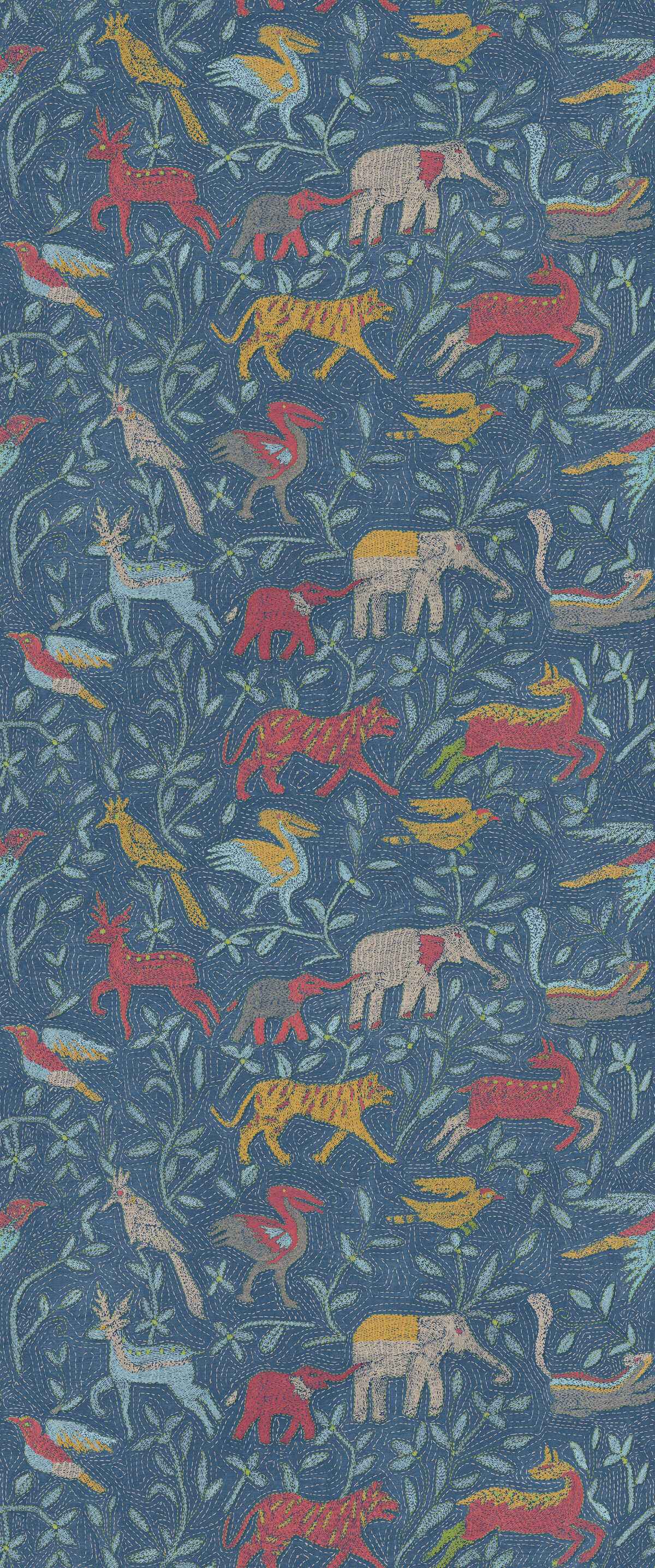 Bw4516650 Noah S Ark Indigo G P J Baker Wallpaper - G P & J BAKER Wallpaper