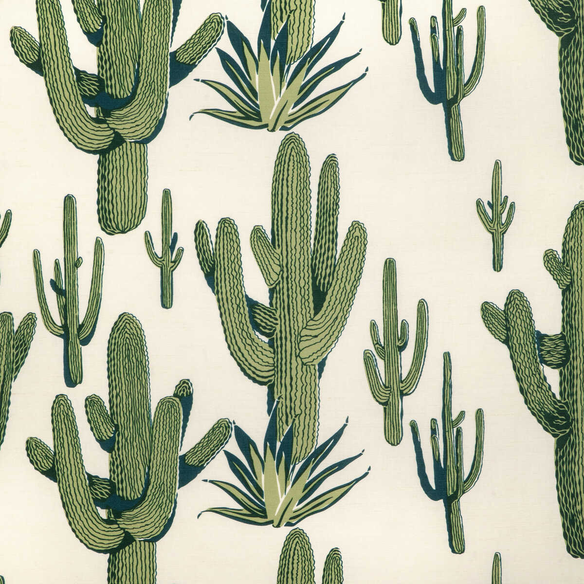 Cacti Land - Agave - KRAVET COUTURE Fabric