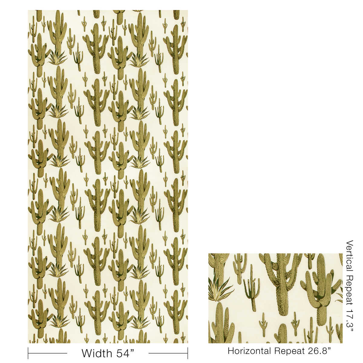 Cacti Land - Grove - KRAVET COUTURE Fabric