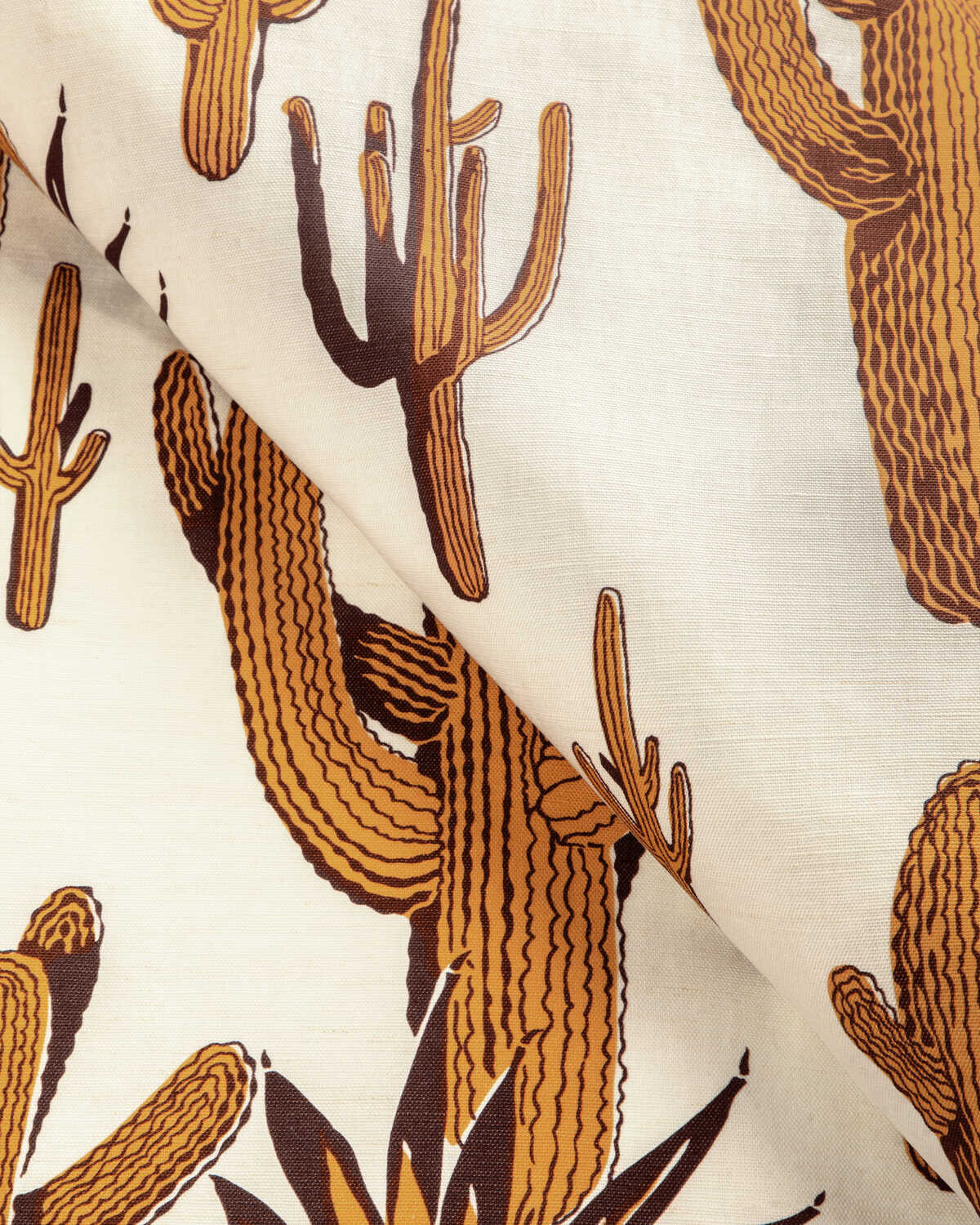 Cacti Land - Saffron - KRAVET COUTURE Fabric