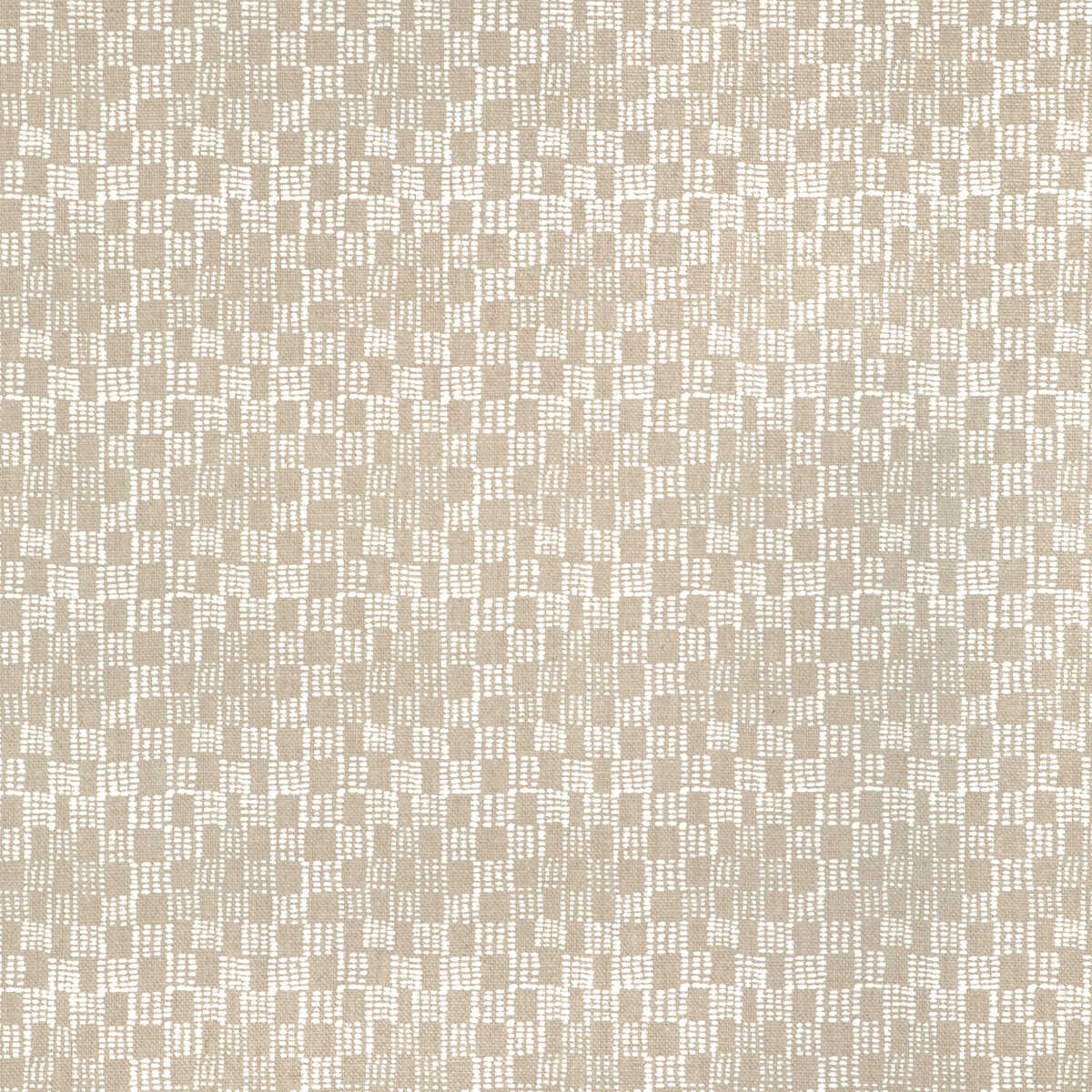 Beck - White/Natural - CAROLINE CECIL TEXTILES Fabric
