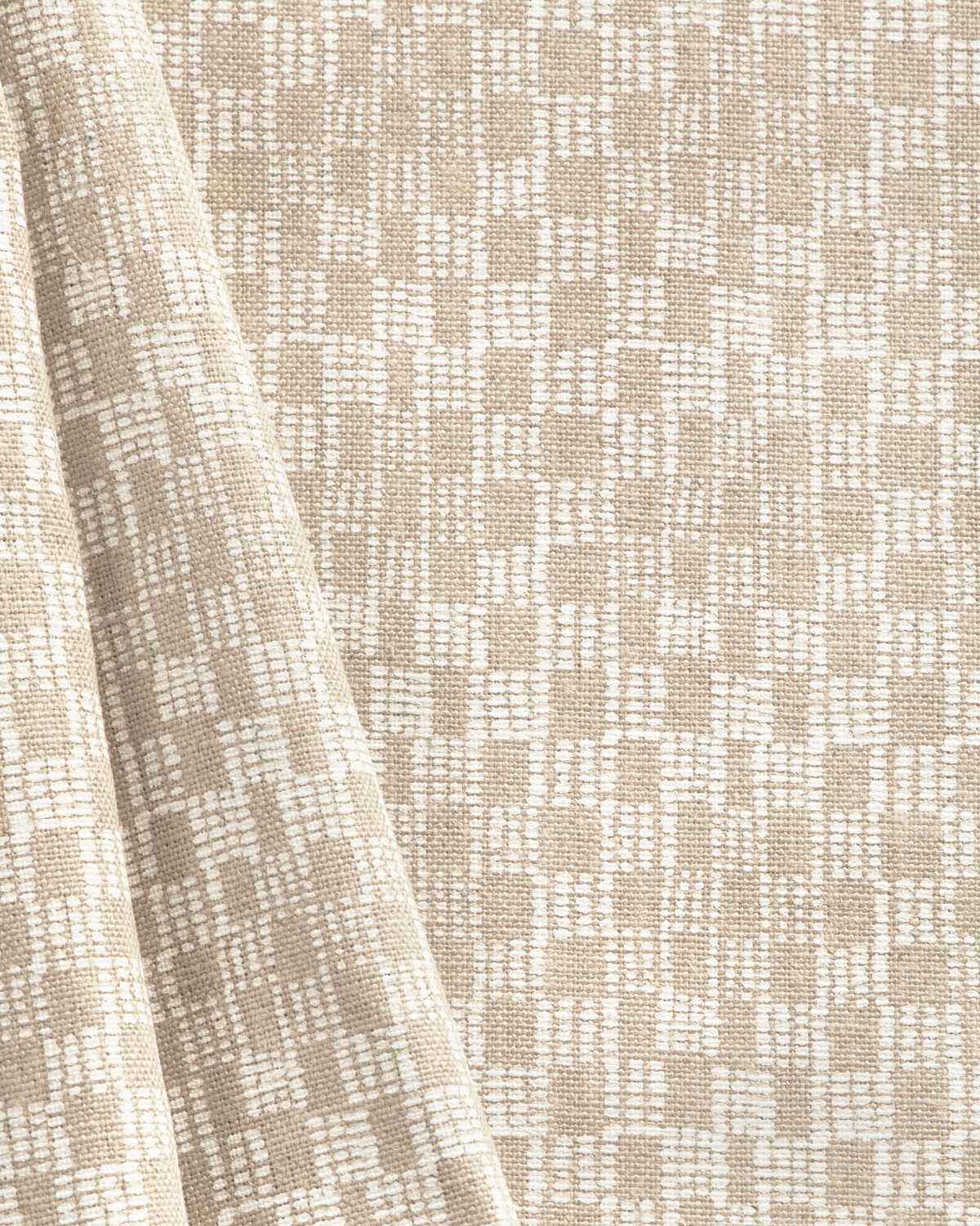 Ccf23031610 Beck White Natural Caroline Cecil Textiles Fabric - CAROLINE CECIL TEXTILES Fabric