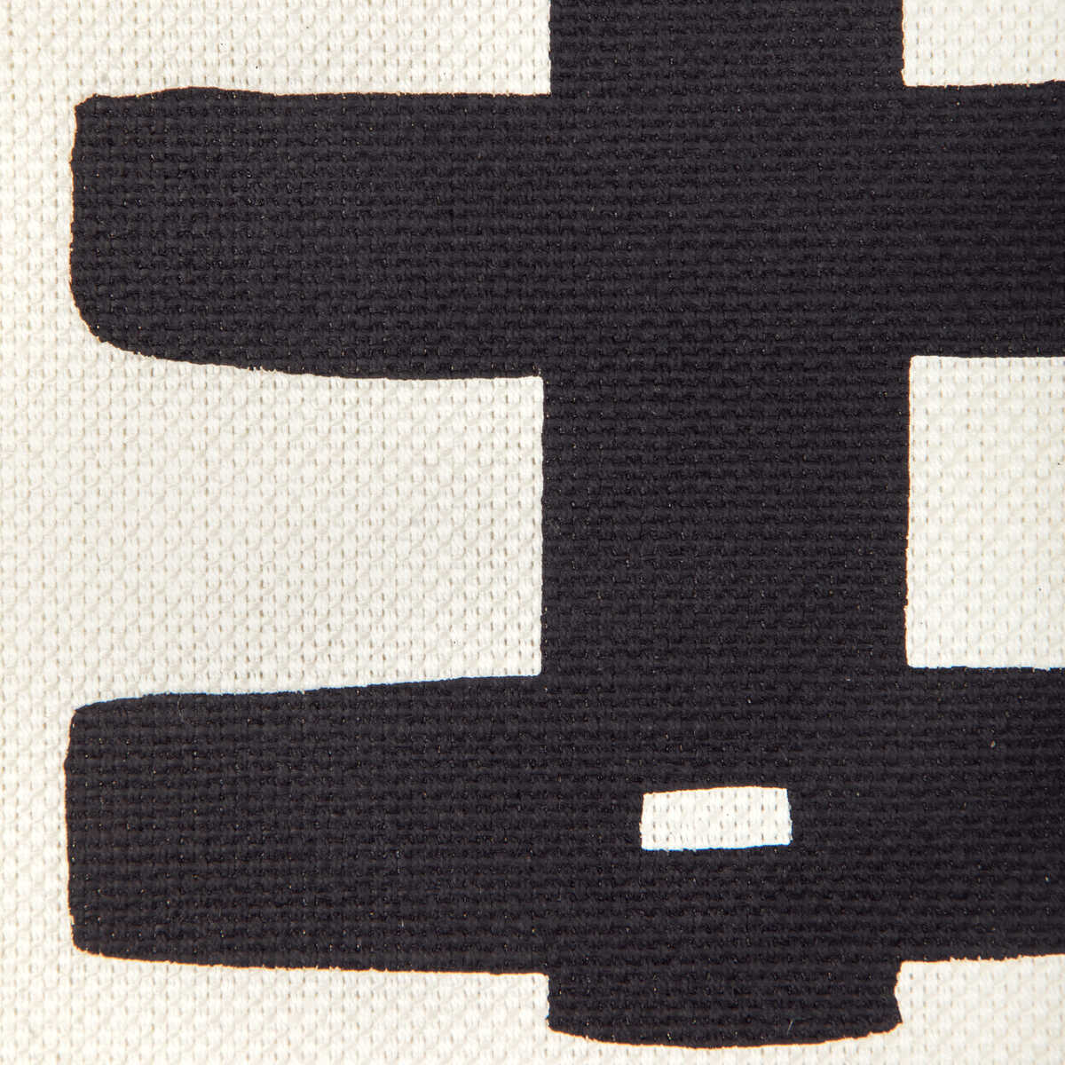 Bridge - Black/Oyster - CAROLINE CECIL TEXTILES Fabric