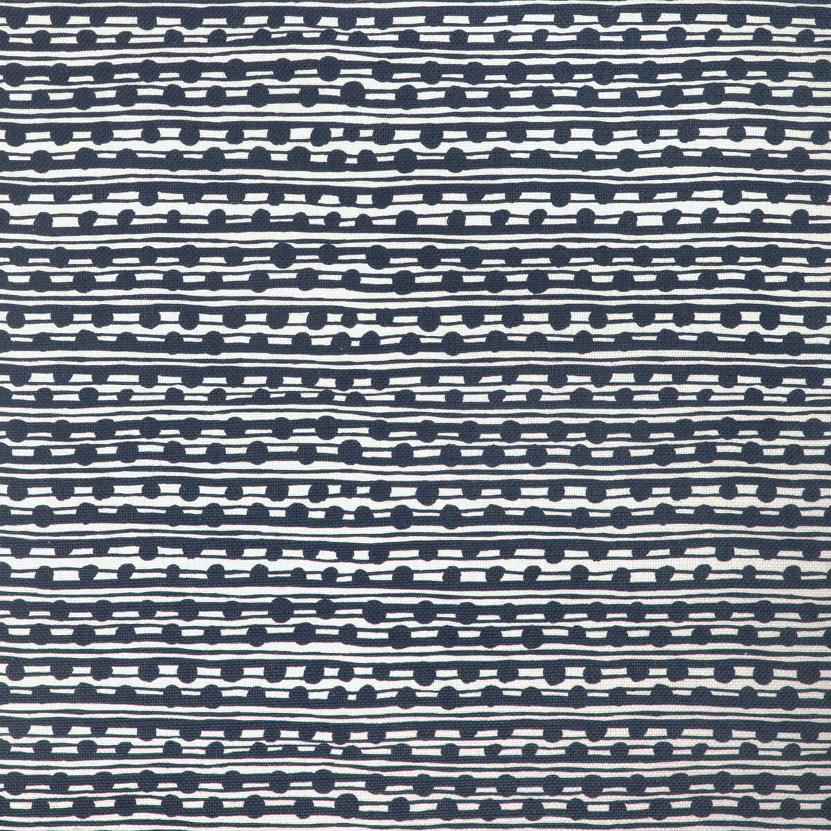Gamal - Dark Navy/Oyster - CAROLINE CECIL TEXTILES Fabric