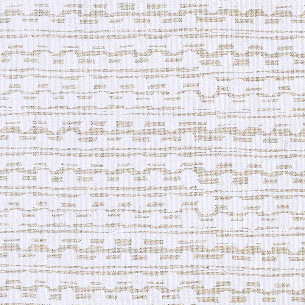 Ccf23141610 Gamal White Natural Caroline Cecil Textiles Fabric