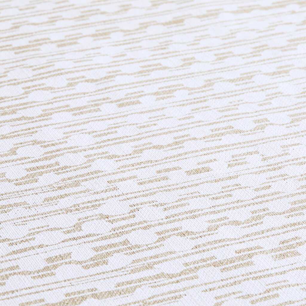 Gamal - White/Natural - CAROLINE CECIL TEXTILES Fabric