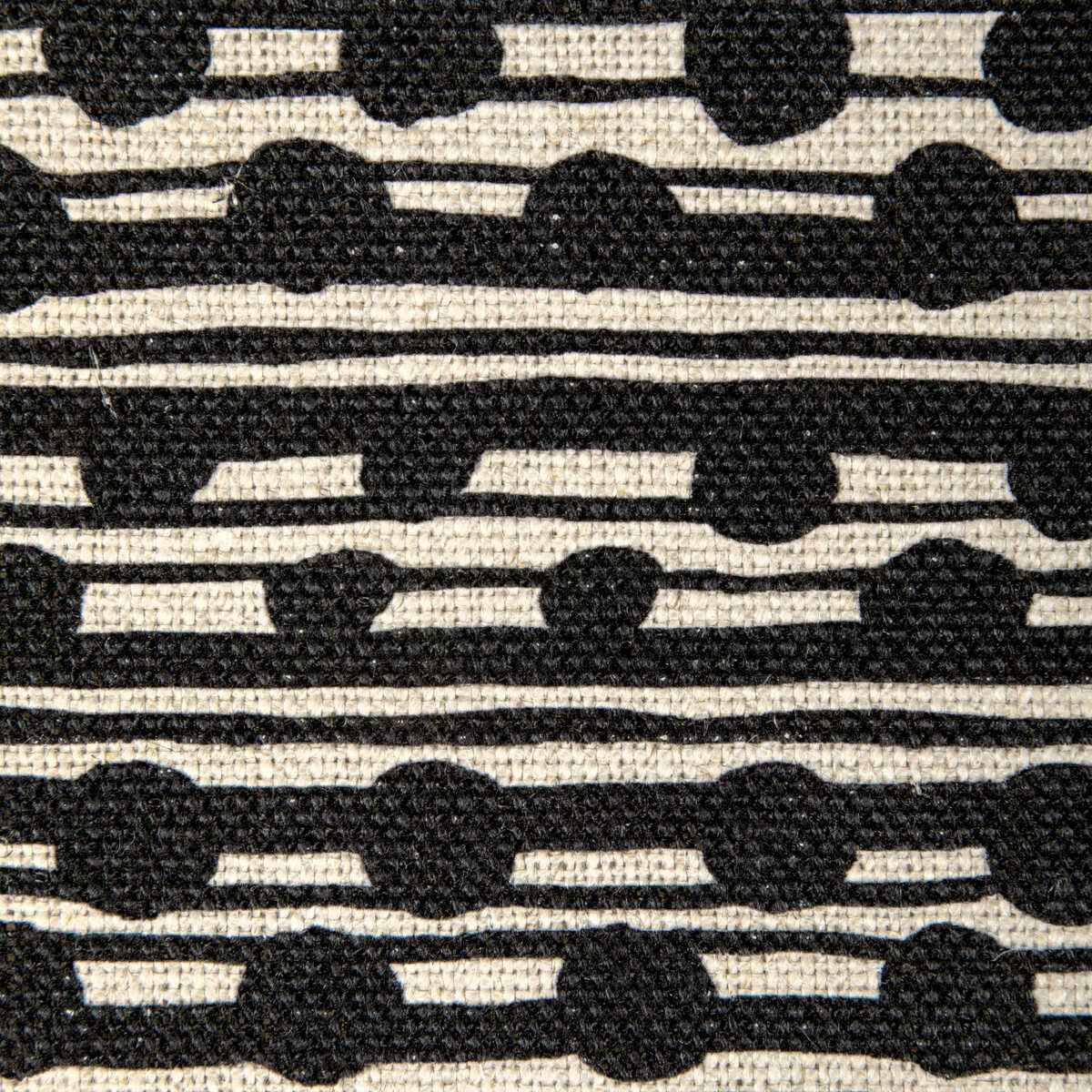 Ccf231481160 Gamal Black Natural Caroline Cecil Textiles Fabric - CAROLINE CECIL TEXTILES Fabric