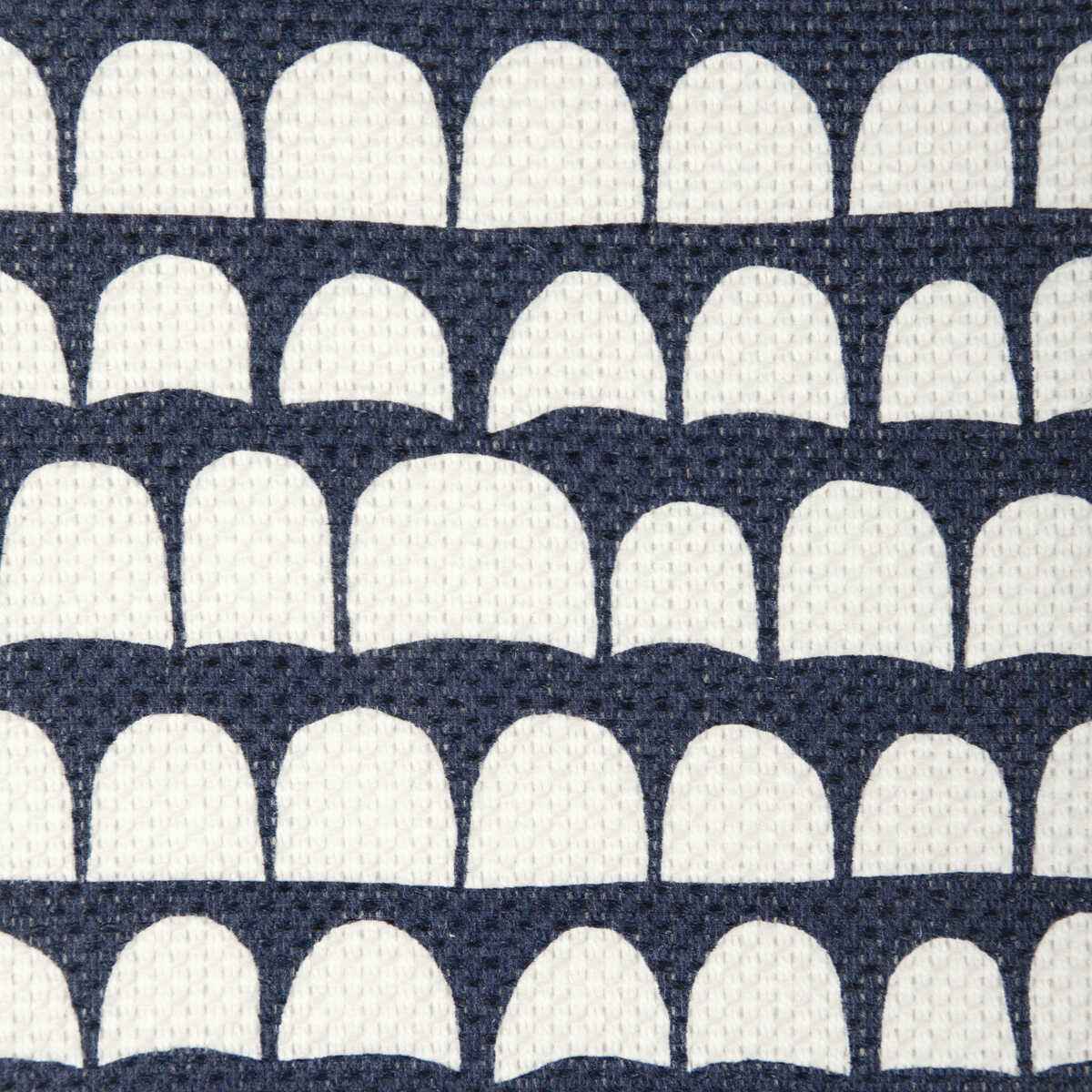 Ccf231516500 Hannu Dark Navy Oyster Caroline Cecil Textiles Fabric - CAROLINE CECIL TEXTILES Fabric