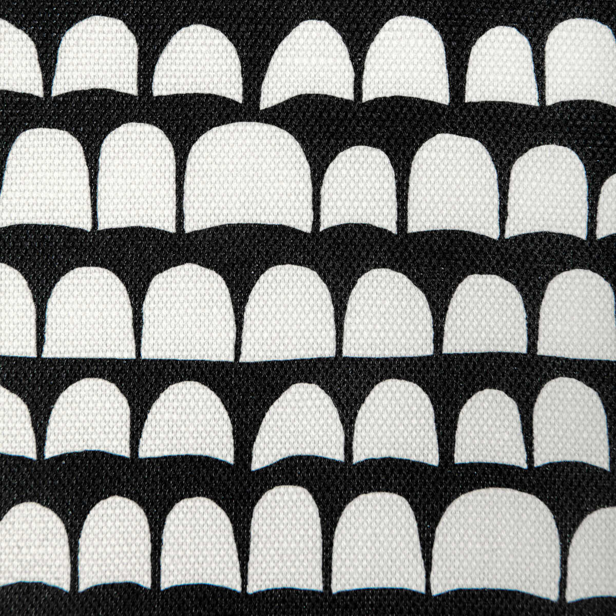 Hannu - Black/Ecru - CAROLINE CECIL TEXTILES Fabric