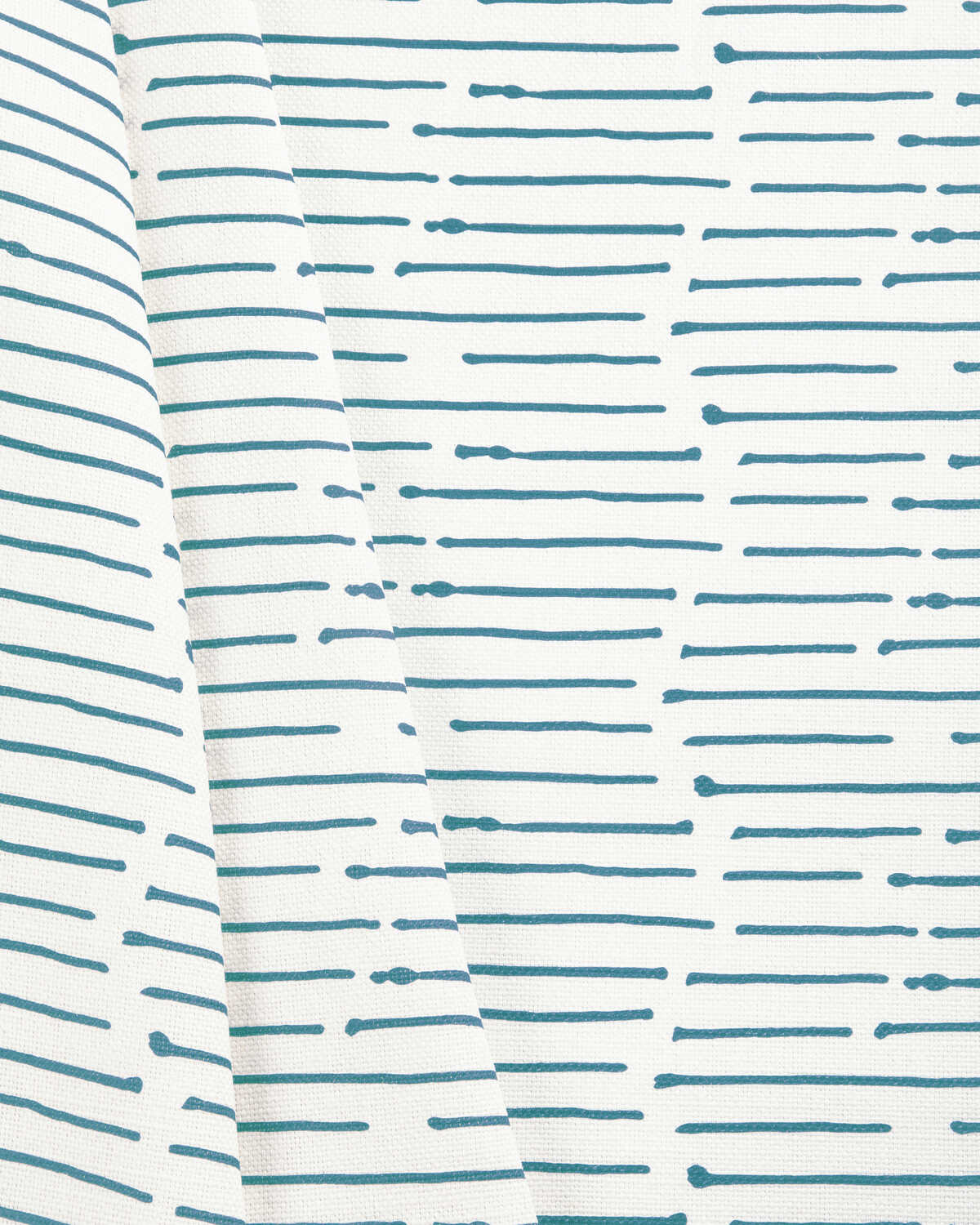 Ink Stripe - Denim/Oyster - CAROLINE CECIL TEXTILES Fabric